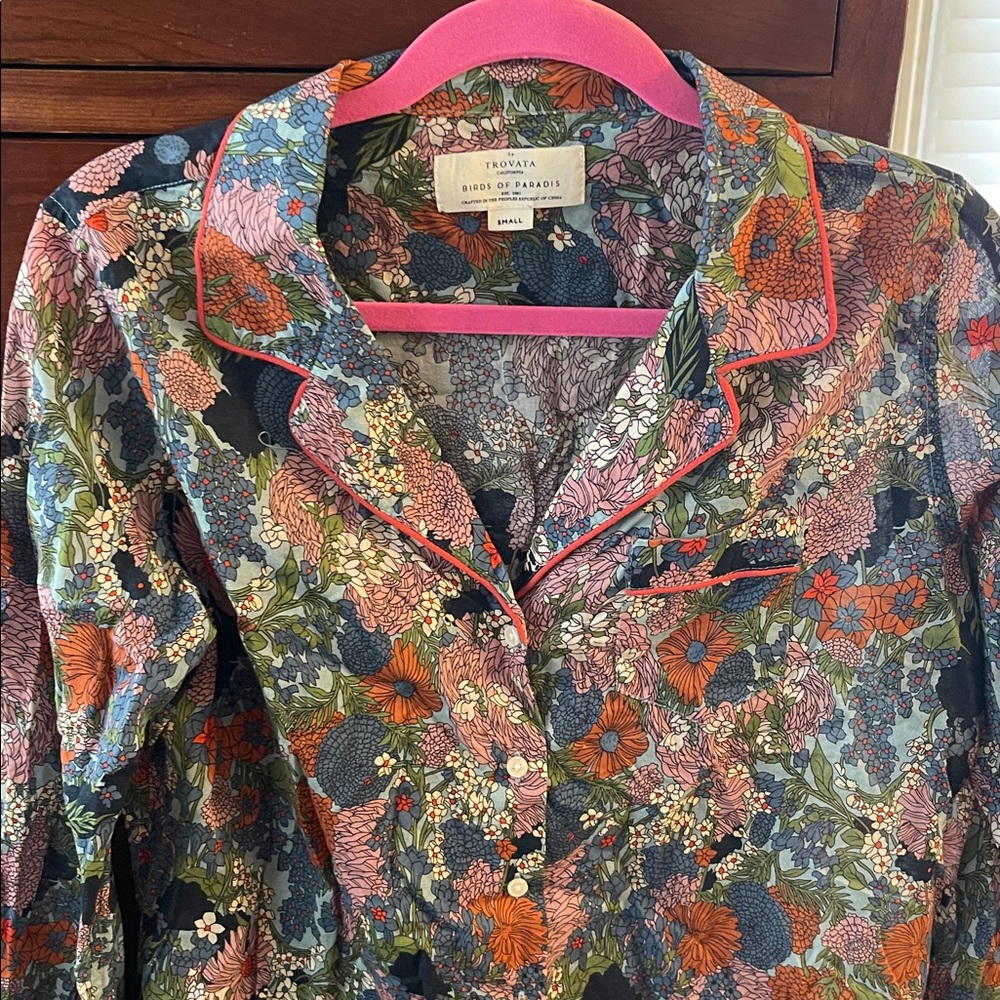 Trovata Birds of Paradise  Multicolor Floral Button-Up Shirt - Picture 3 of 6